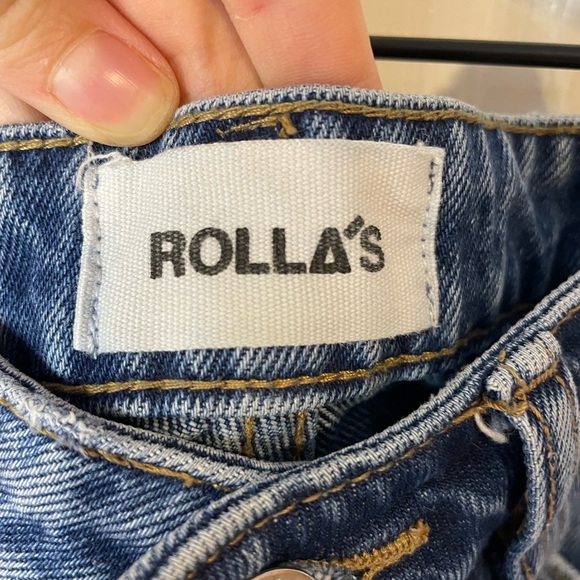 Rolla’s Original Button Fly Shorts in Prairie Blue Organic sz 24 - Picture 5 of 7